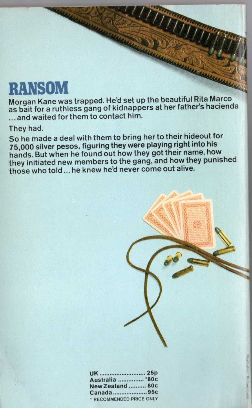 Louis Masterson  RANSOM magnified rear book cover image