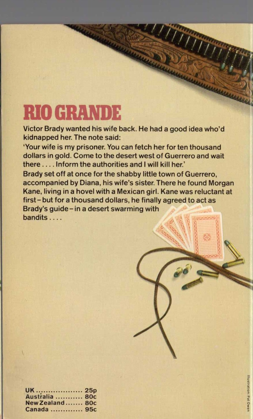 Louis Masterson  RIO GRANDE magnified rear book cover image
