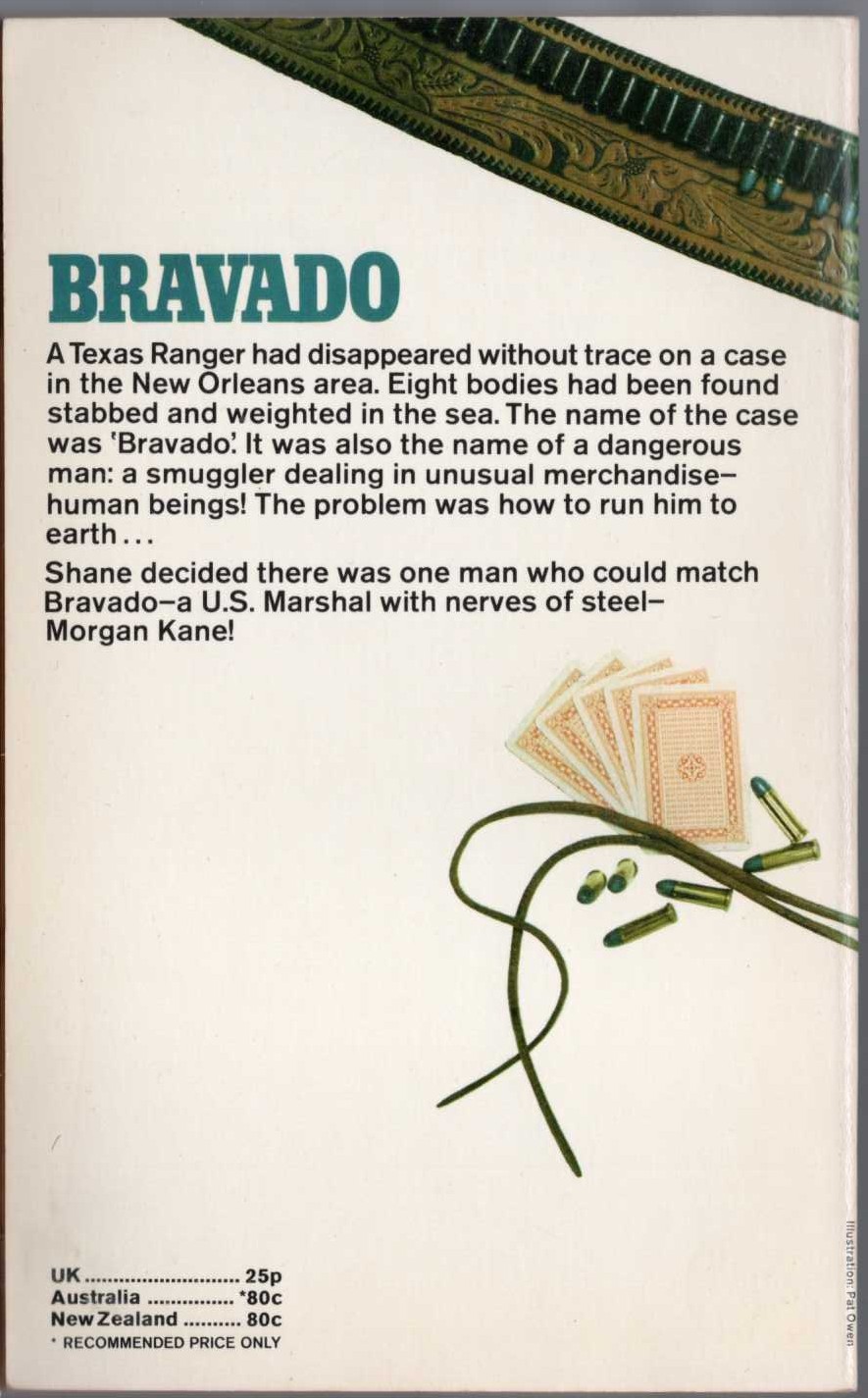 Louis Masterson  BRAVADO magnified rear book cover image