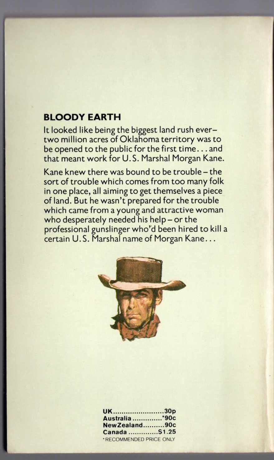 Louis Masterson  BLOODY EARTH magnified rear book cover image