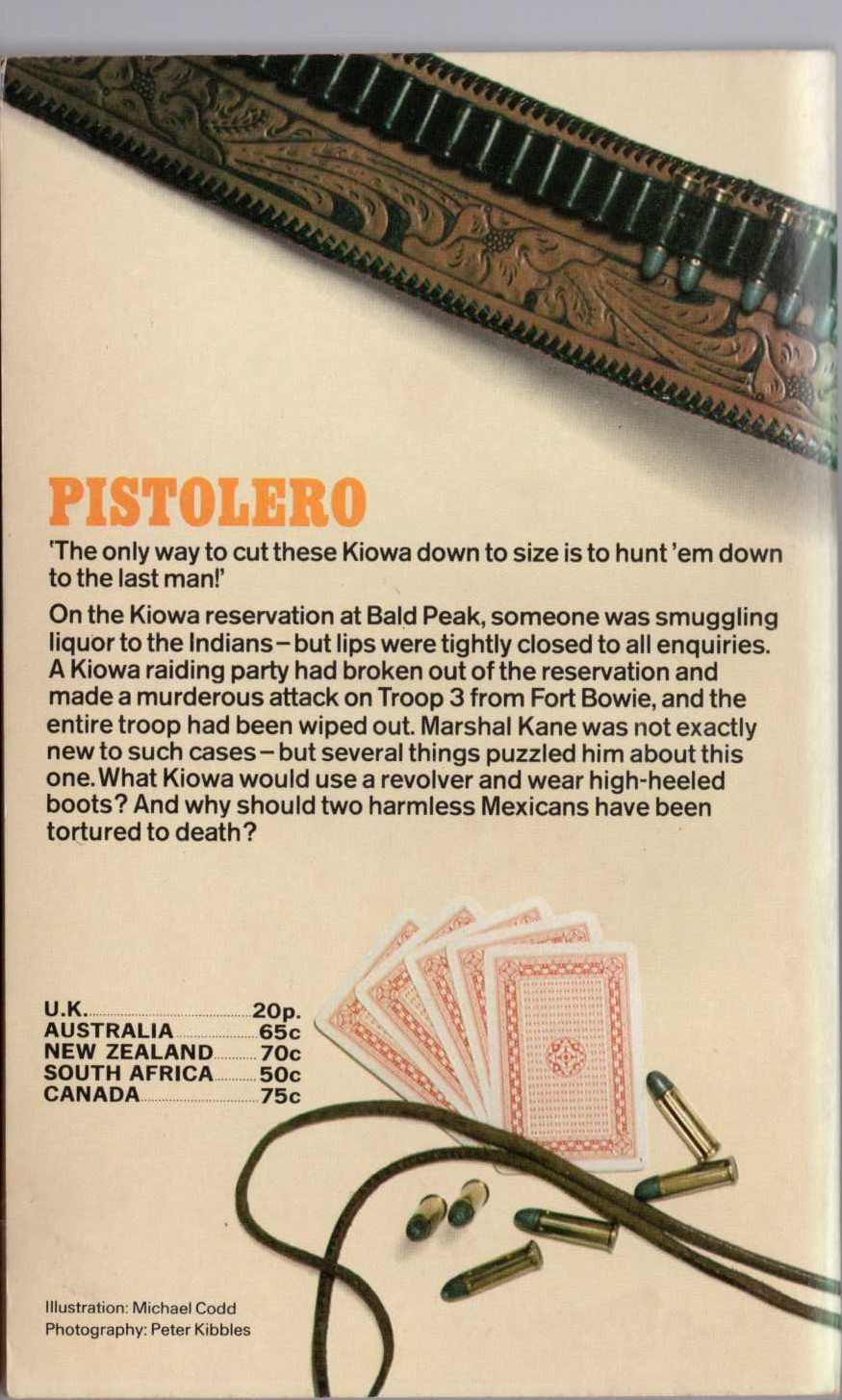 Louis Masterson  PISTOLERO magnified rear book cover image