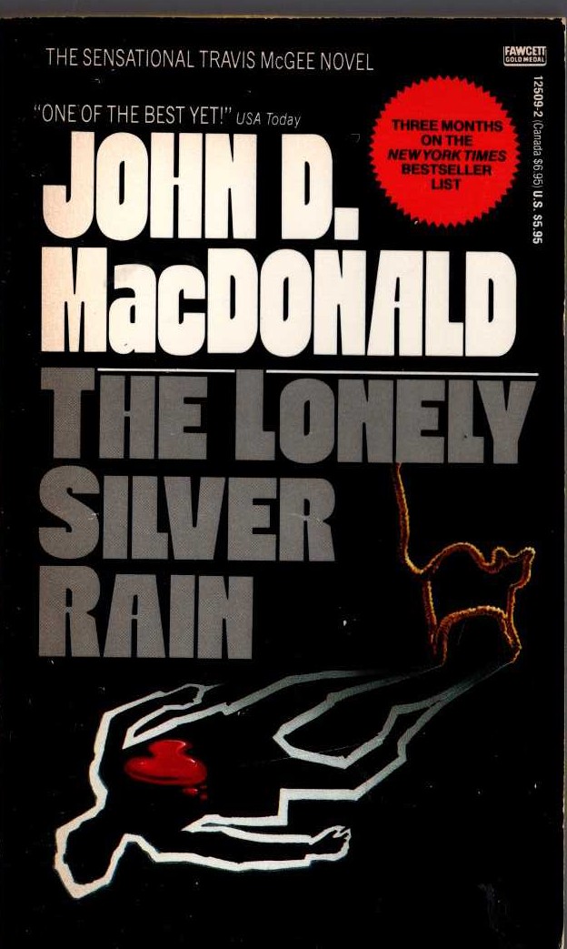 John D. MacDonald  THE LONELY SILVER RAIN front book cover image