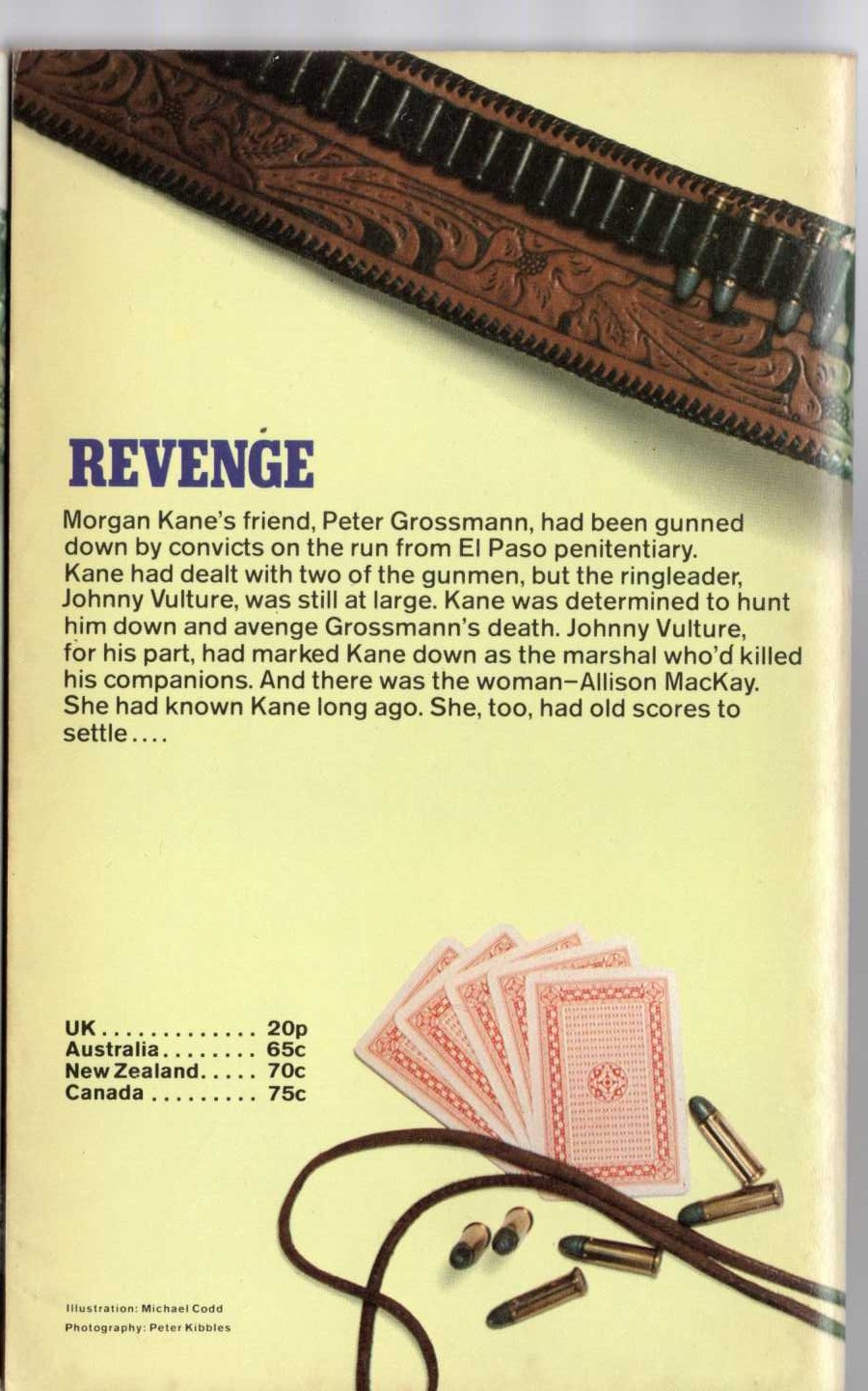 Louis Masterson  REVENGE magnified rear book cover image