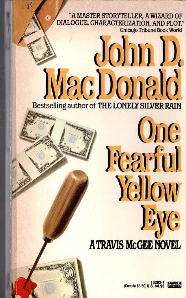 John D. MacDonald  ONE FEARFUL YELLOW EYE front book cover image
