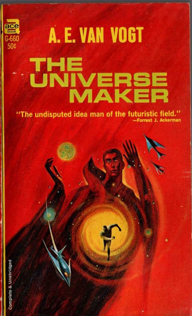 A.E. van Vogt  THE UNIVERSE MAKER front book cover image