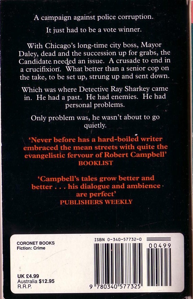 Robert Campbell  BONEYARDS magnified rear book cover image
