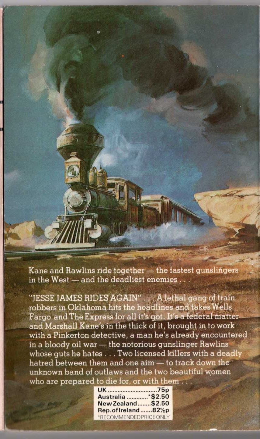 Louis Masterson  KILLER KANE magnified rear book cover image