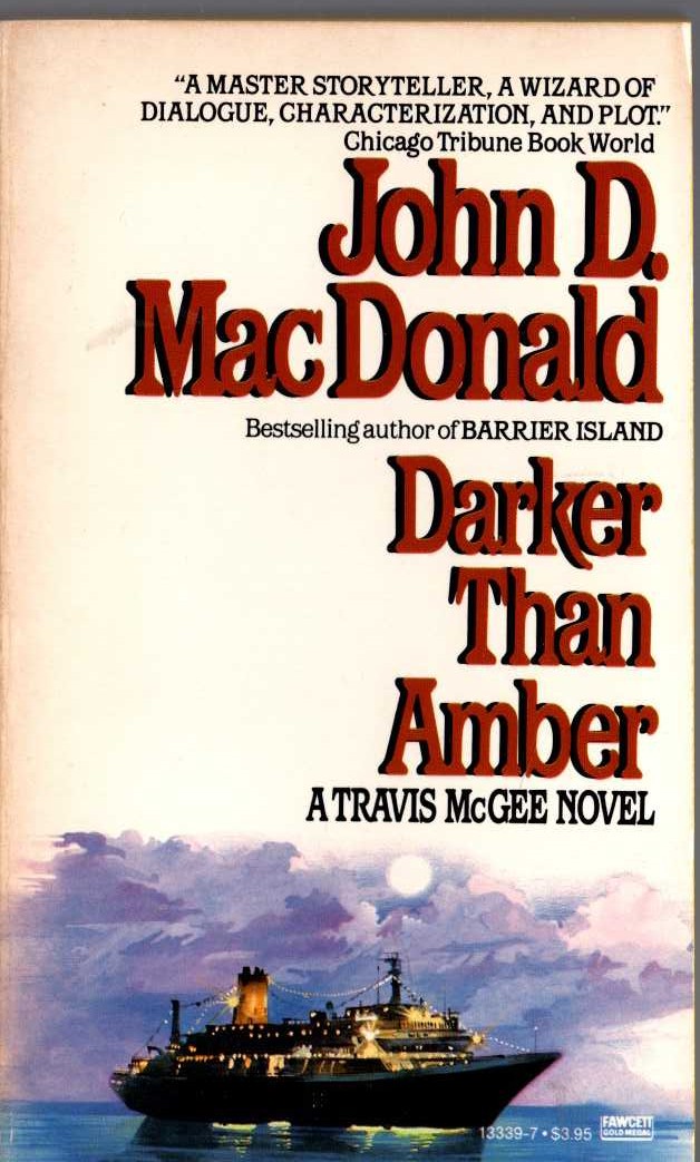 John D. MacDonald  DARKER THAN AMBER front book cover image