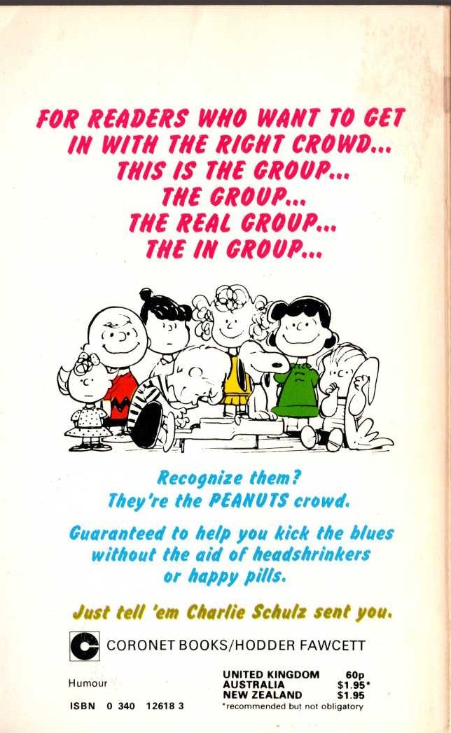 Charles M. Schulz  HERE COMES CHARLIE BROWN! magnified rear book cover image