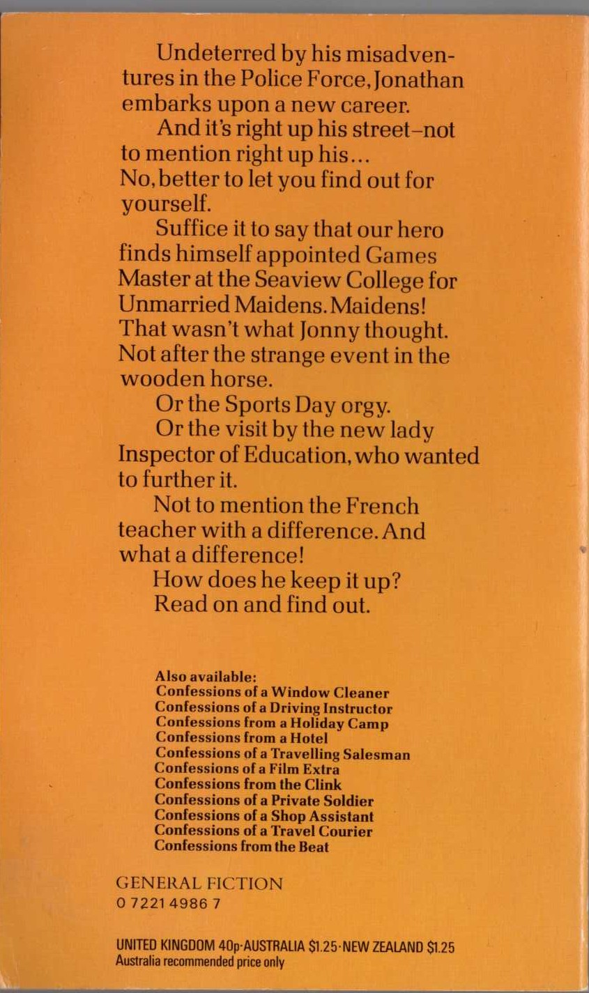 Jonathan May  CONFESSIONS OF A GAMES MASTER magnified rear book cover image
