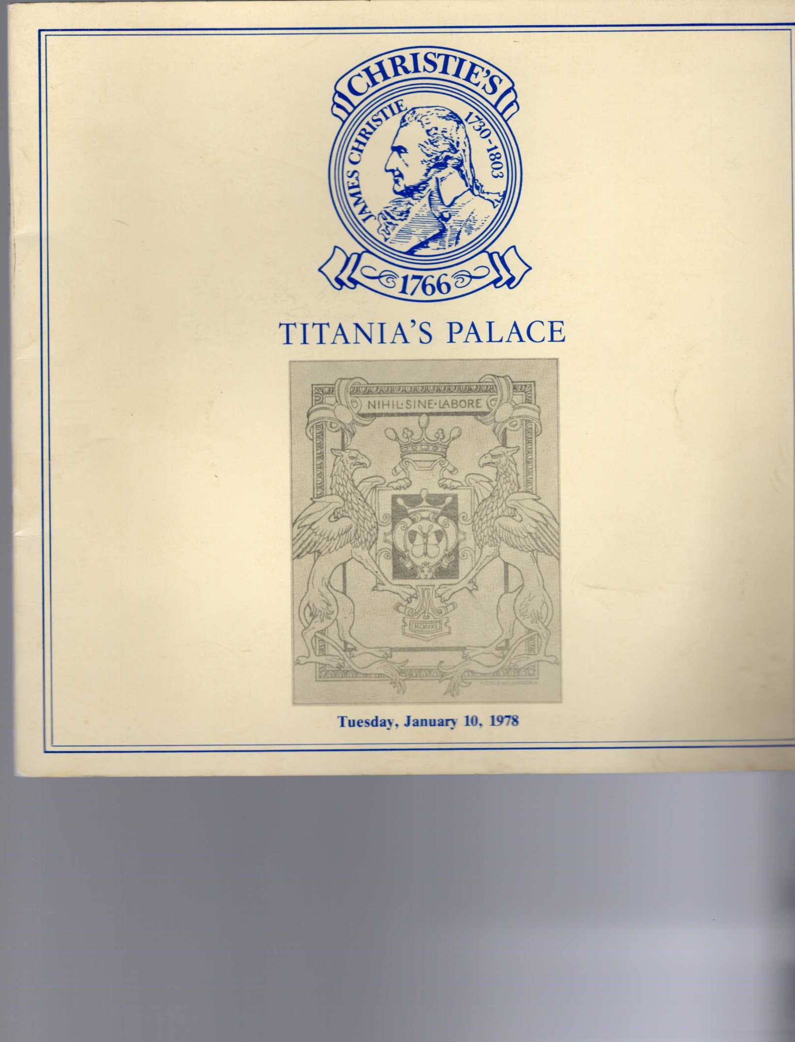 \ TITANIA'S PALACE Anonymous front book cover image