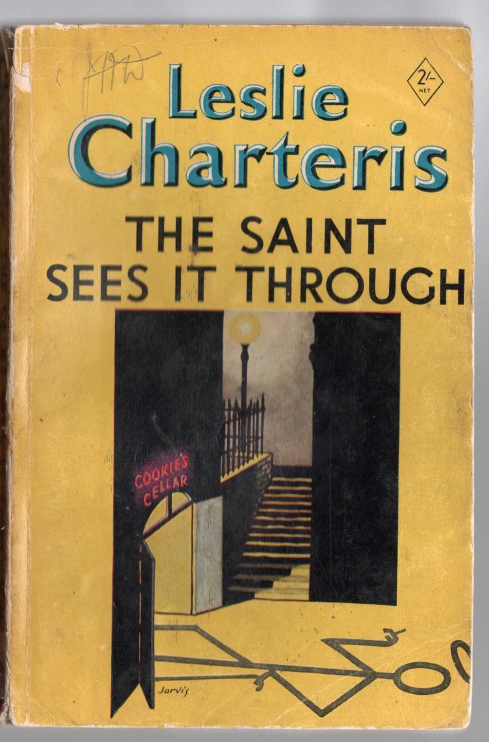 Leslie Charteris  THE SAINT SEES IT THROUGH front book cover image