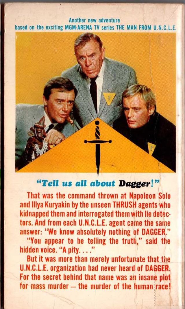 David McDaniel  THE MAN FROM U.N.C.L.E. (4): THE DAGGER AFFAIR magnified rear book cover image