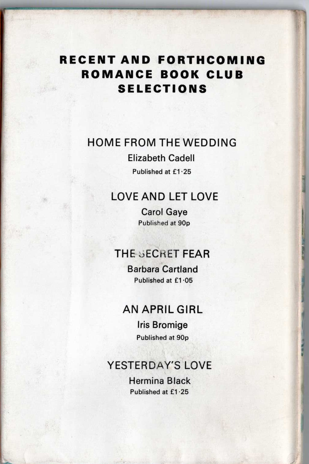 THE FRIENDLY AIR magnified rear book cover image
