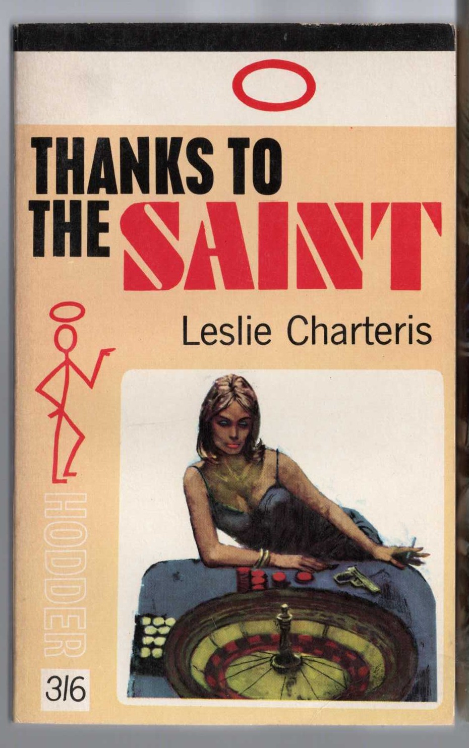Leslie Charteris  THANKS TO THE SAINT front book cover image