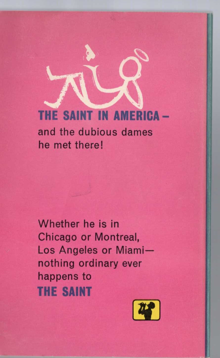 Leslie Charteris  SAINT ERRANT magnified rear book cover image