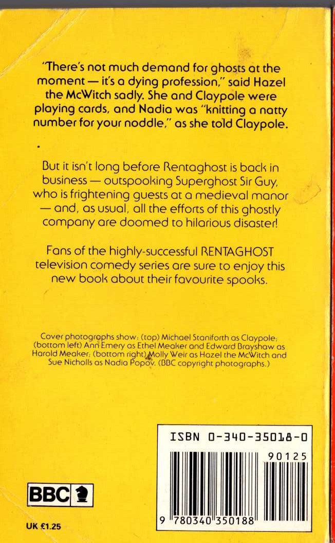 Bob Block  RENTAGHOST ENTERPRISES (BBC TV) magnified rear book cover image