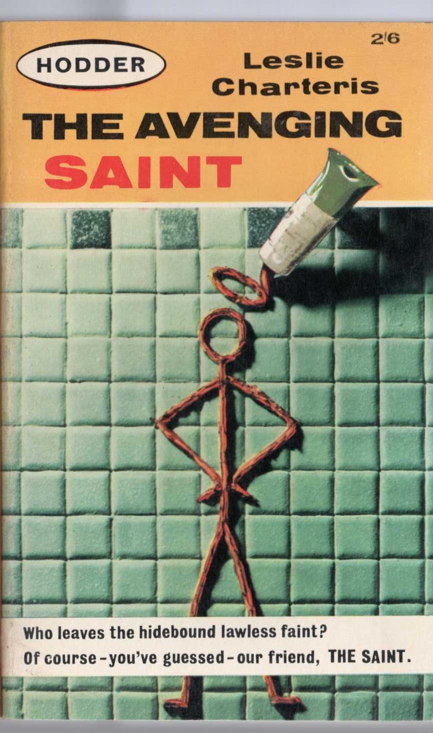 Leslie Charteris  THE AVENGING SAINT front book cover image