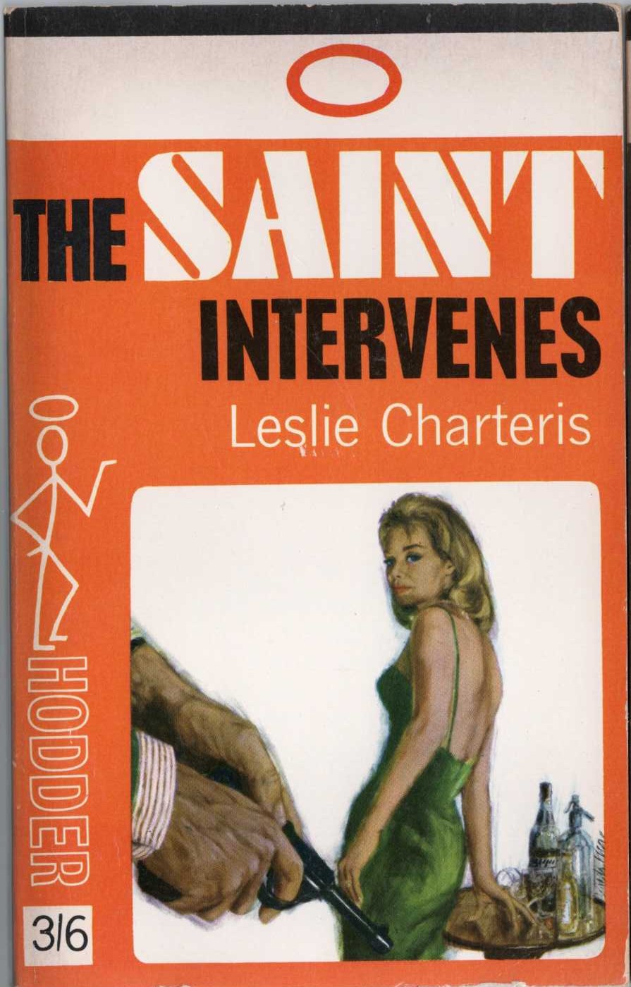 Leslie Charteris  THE SAINT INTERVENES front book cover image