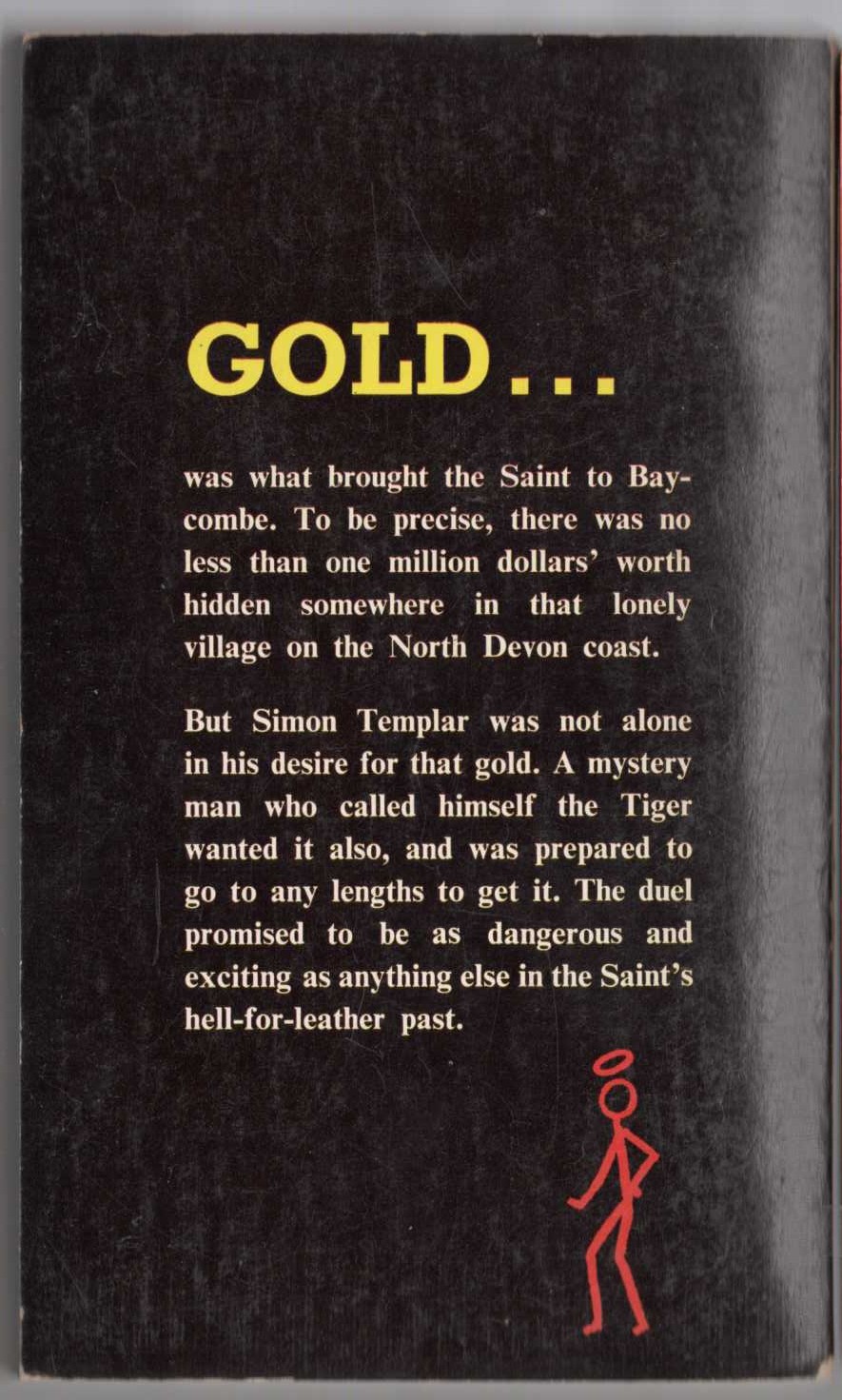 Leslie Charteris  THE SAINT MEETS THE TIGER magnified rear book cover image