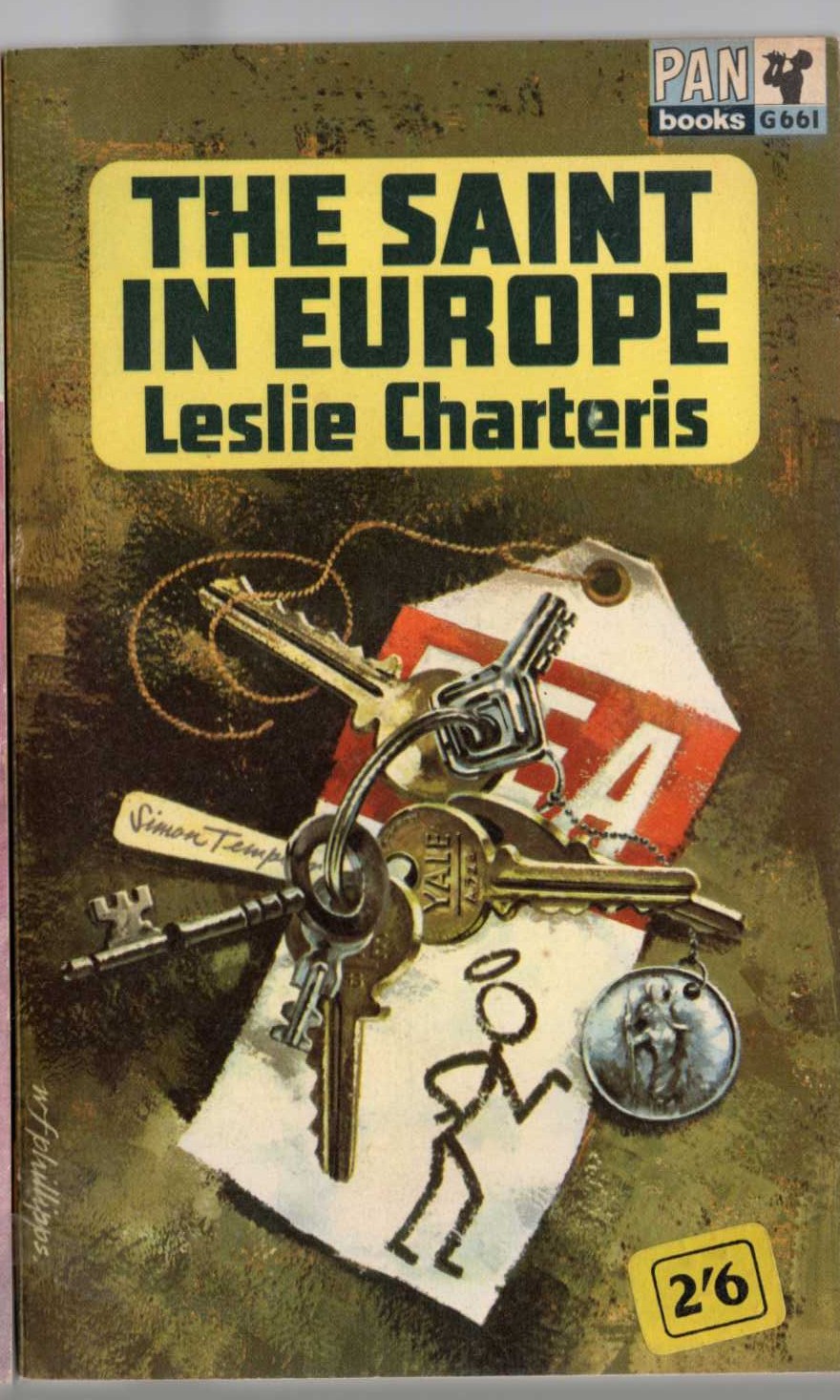 Leslie Charteris  THE SAINT IN EUROPE front book cover image