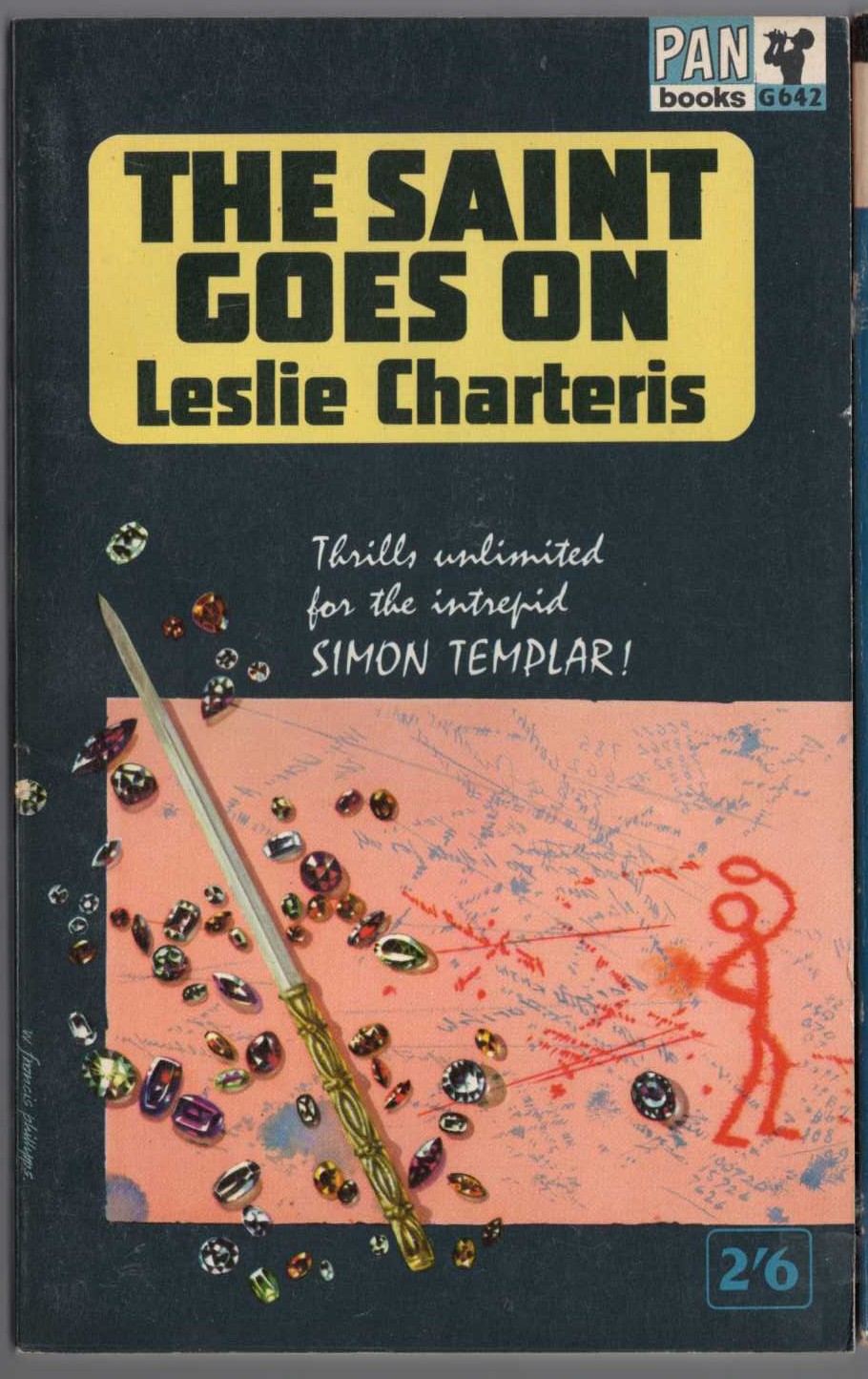 Leslie Charteris  THE SAINNT GOES ON front book cover image