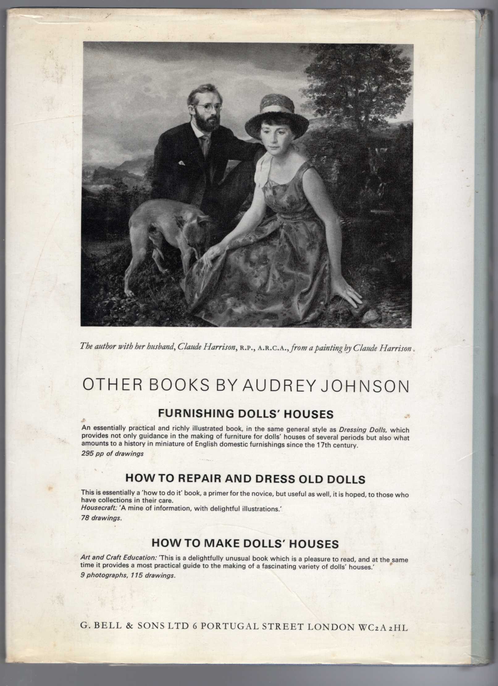 DRESSING DOLLS magnified rear book cover image