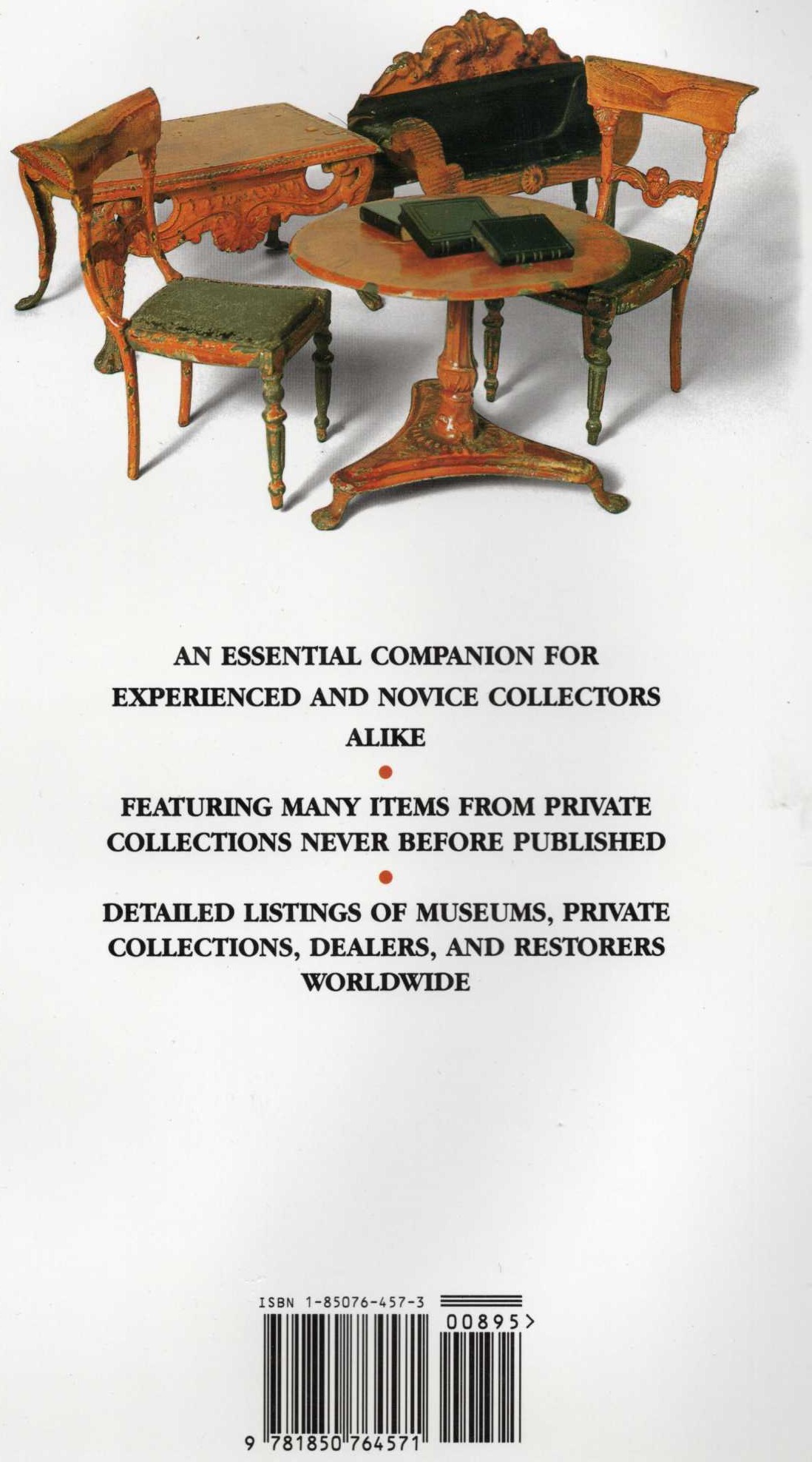 DOLL'S HOUSE FURNITURE magnified rear book cover image