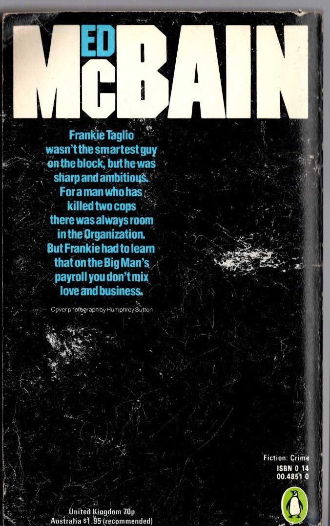 Ed McBain  BIG MAN magnified rear book cover image