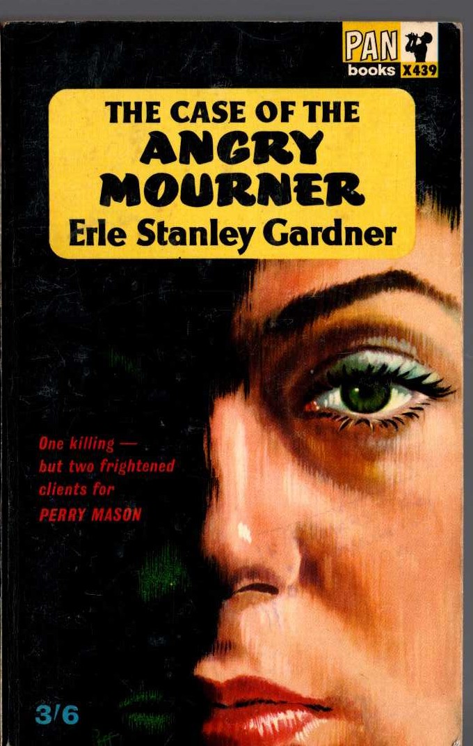 Erle Stanley Gardner  THE CASE OF THE ANGRY MOURNER front book cover image