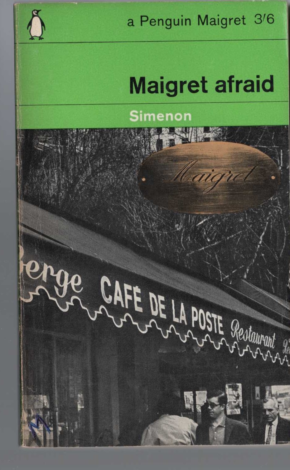 Georges Simenon  MAIGRET AFRAID front book cover image
