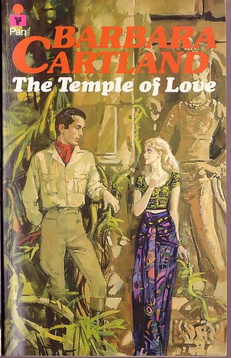 Barbara Cartland  THE TEMPLE OF LOVE front book cover image