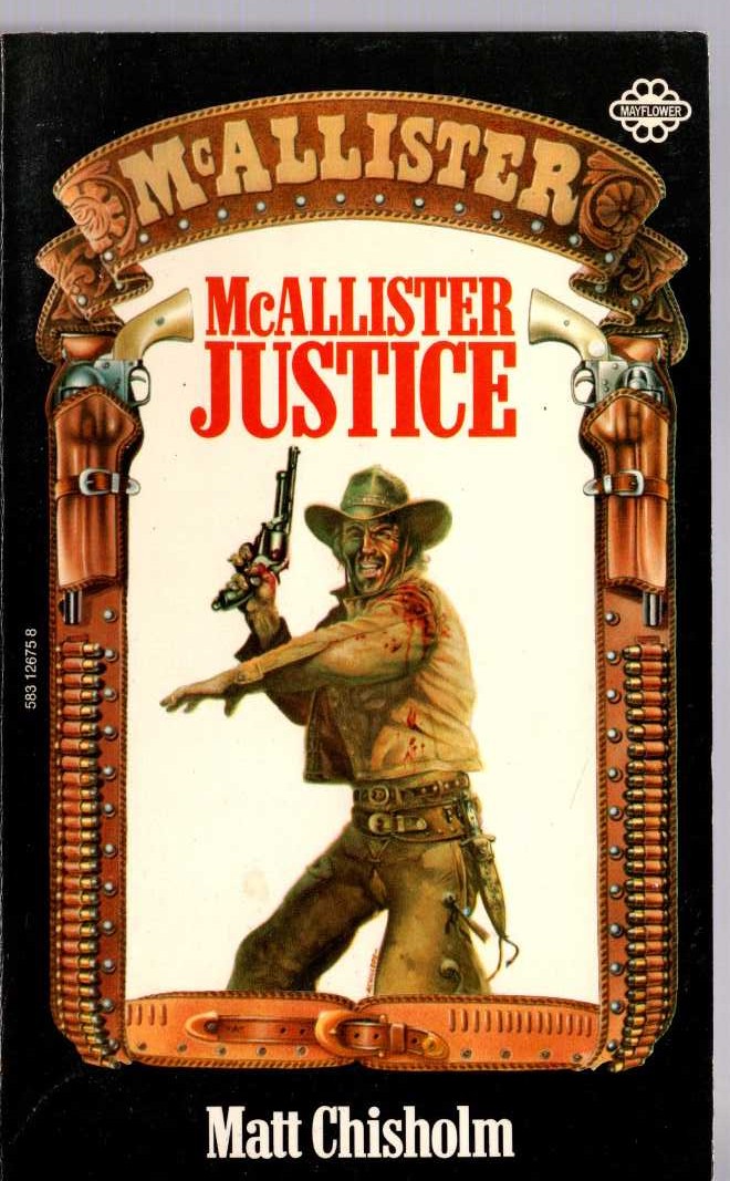 Matt Chisholm  McALLISTER JUSTICE front book cover image