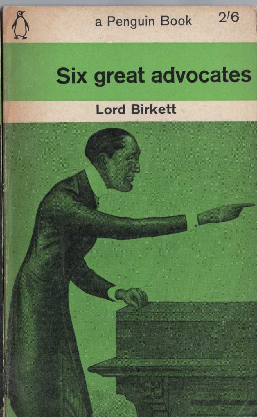 Lord Birkett  SIX GREAT ADVOCATES front book cover image