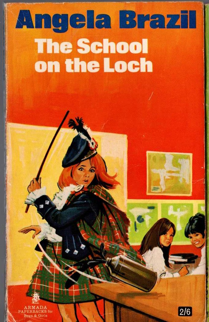 Angela Brazil  THE SCHOOL ON THE LOCH front book cover image