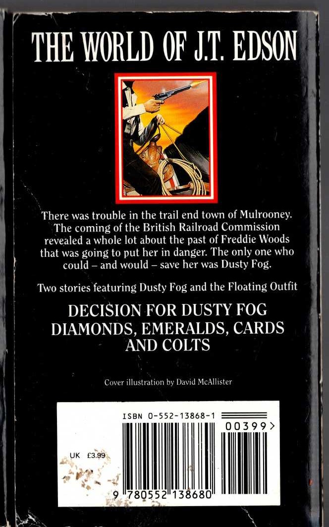 J.T. Edson  OMNIBUS Volume 13: DECISION FOR DUSTY FOG/ DIAMONDS, EMERALDS, CARDS AND COLTS front book cover image