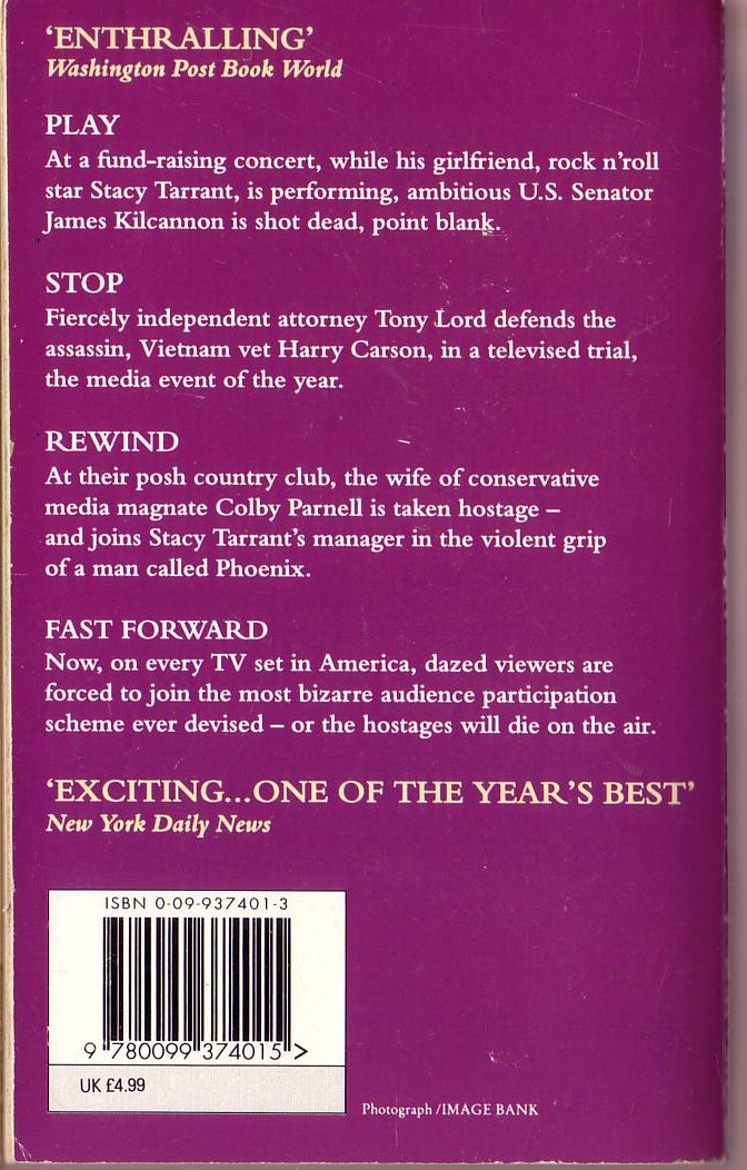 Richard North Patterson  PRIVATE SCREENING magnified rear book cover image