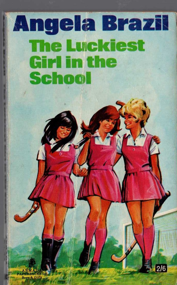 Angela Brazil  THE LUCKIEST GIRL IN THE SCHOOL front book cover image