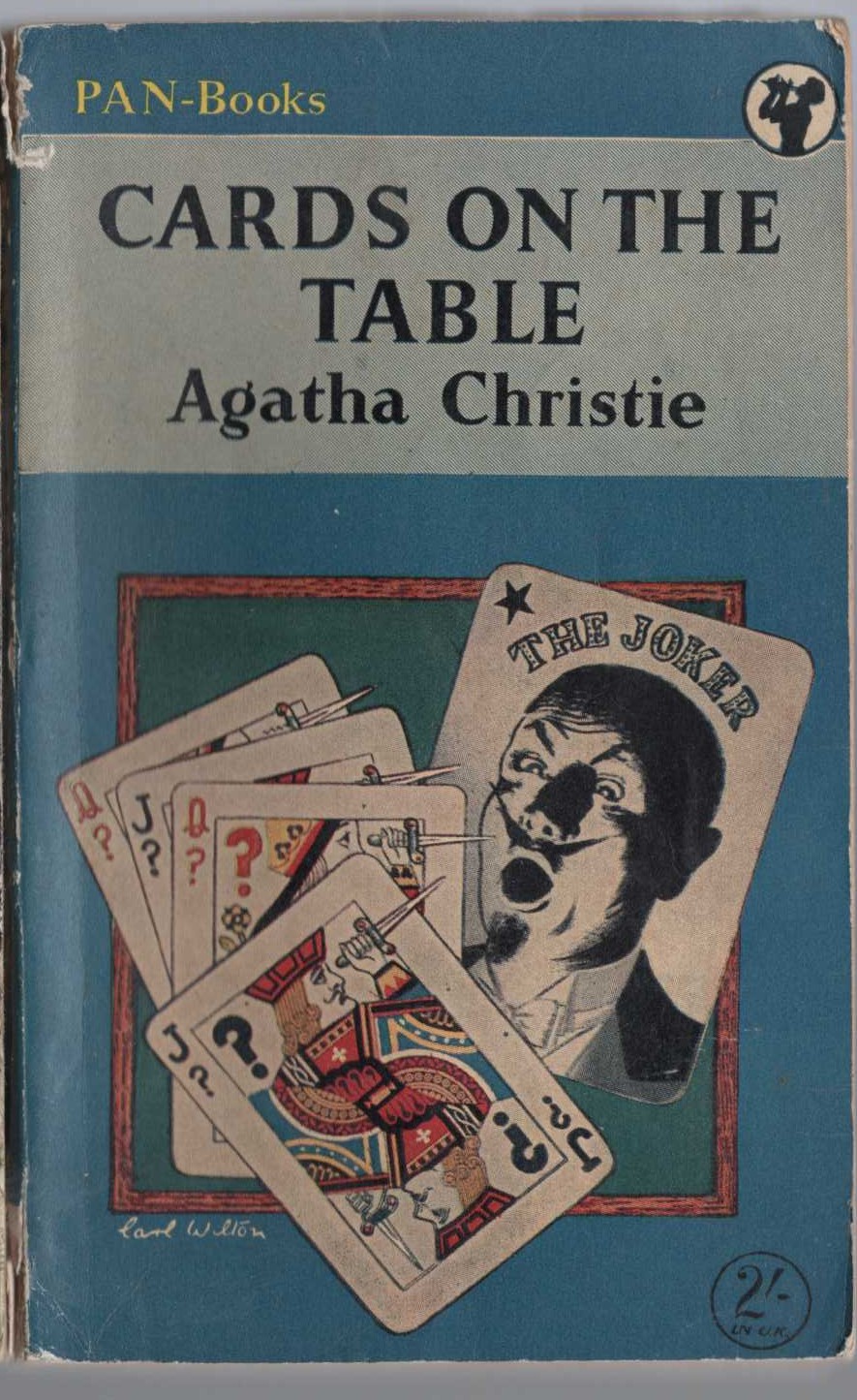 Agatha Christie  CARDS ON THE TABLE front book cover image