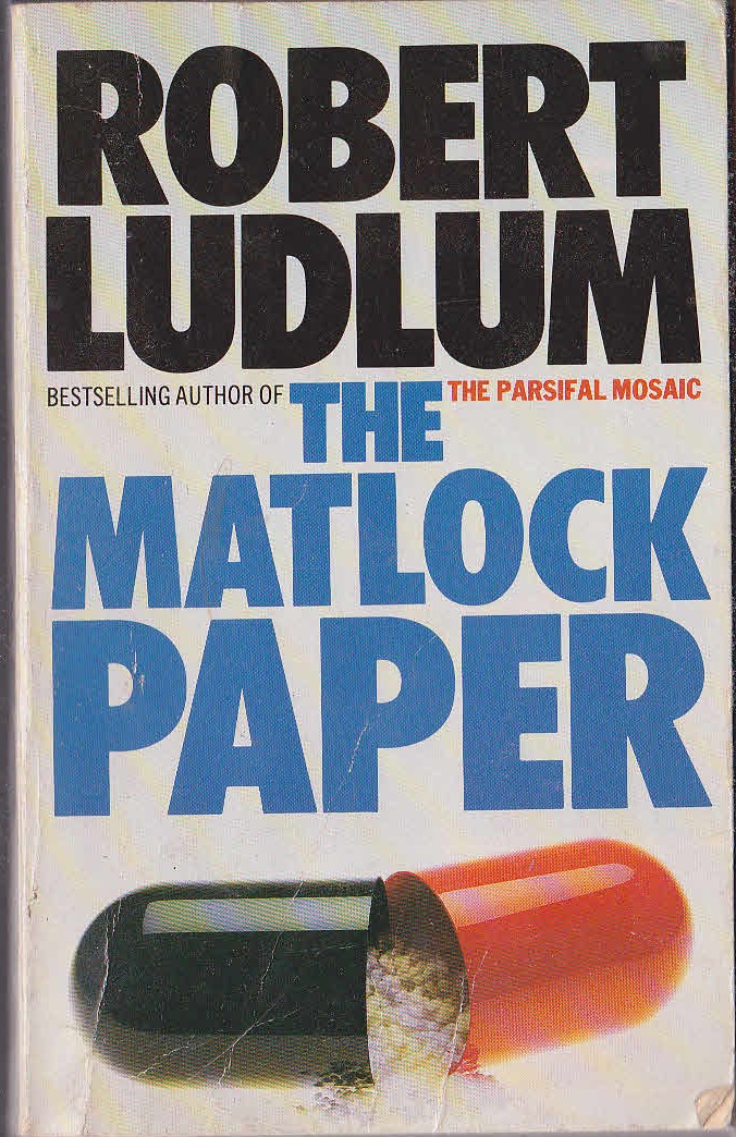 Robert Ludlum  THE MATLOCK PAPER front book cover image