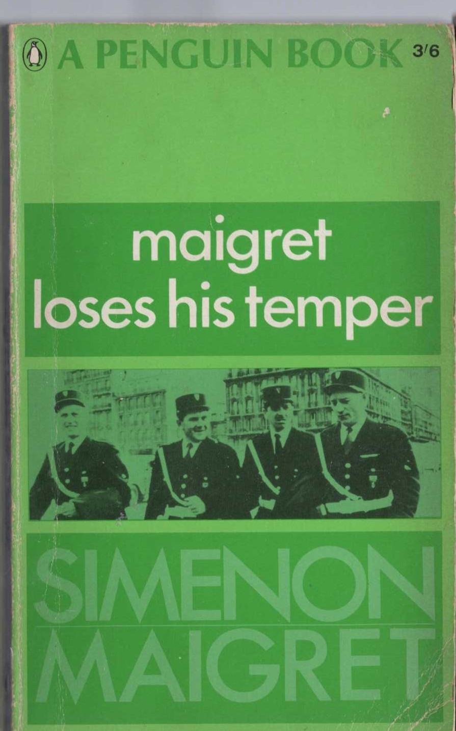 Georges Simenon  MAIGRET LOSES HIS TEMPER front book cover image