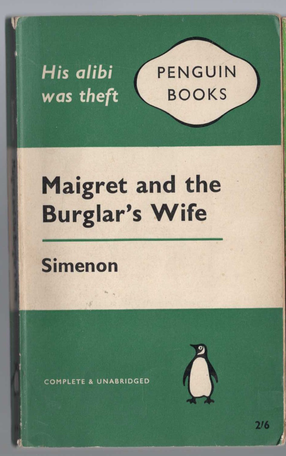 Georges Simenon  MAIGRET AND THE BURGLAR'S WIFE front book cover image