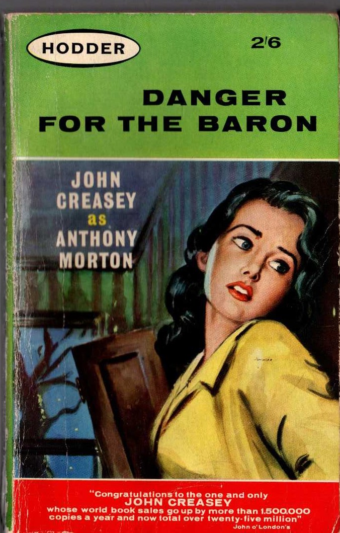 Anthony Morton  DANGER FOR THE BARON front book cover image