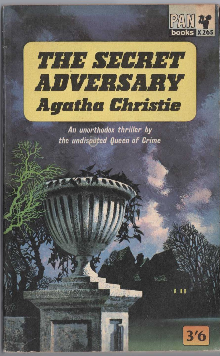Agatha Christie  THE SECRET ADVERSARY front book cover image