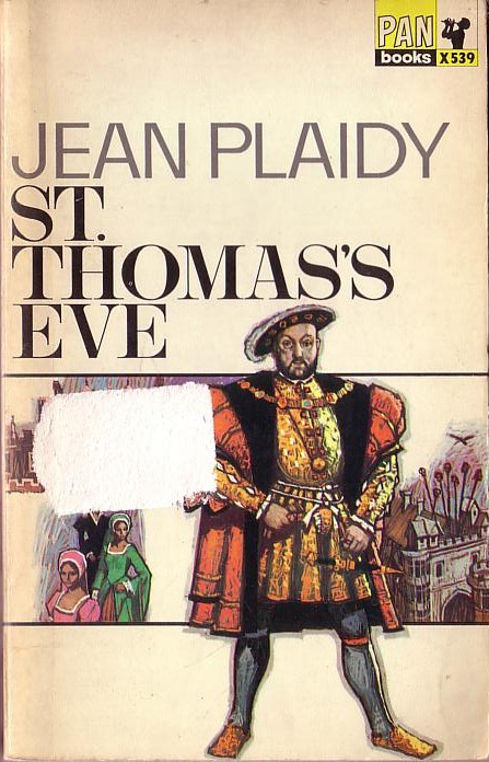 Jean Plaidy  ST.THOMAS'S EVE front book cover image