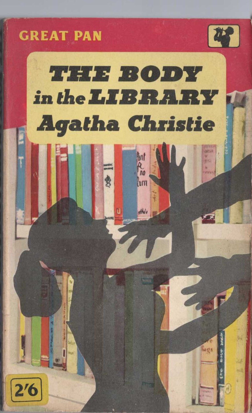 Agatha Christie  THE BODY IN THE LIBRARY front book cover image