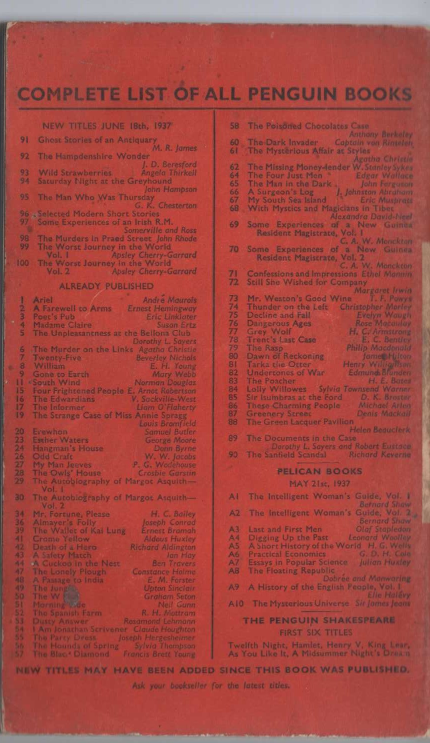 SOME EXPERIENCES OF AN IRISH R.M. magnified rear book cover image