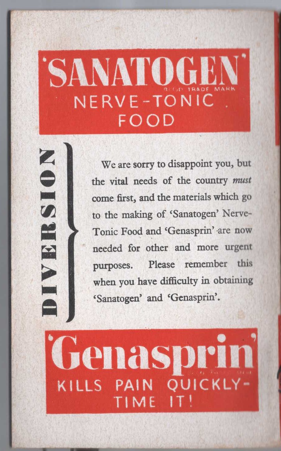 Ben Travers  A CUCKOO IN THE NEST magnified rear book cover image