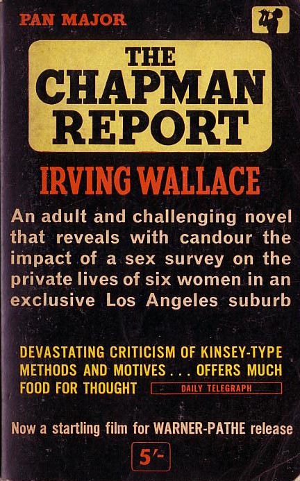 Irving Wallace  THE CHAPMAN REPORT (Film: Jane Fonda...) front book cover image