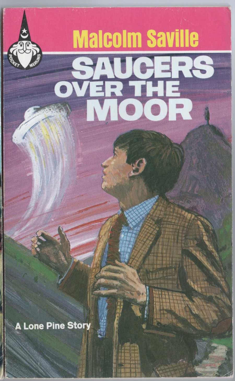 Malcolm Saville  SAUCERS OVER THE MOOR front book cover image